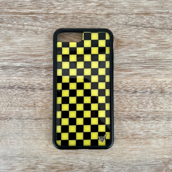 Wildflowers Other - Wildflower iPhone 8 Plus Case Checkered Yellow and Black